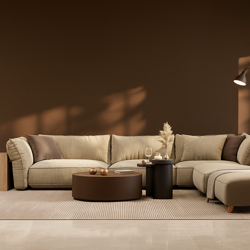 Film adhésif décoratif brun chocolat pour table et mur – Cover Styl RM04