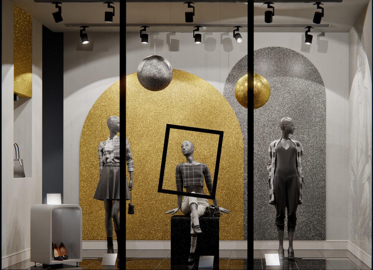 Film adhésif décoratif pailleté jaune Yellow Disco texturé Cover Styl R6 pour rénovation de meuble, mur et décoration intérieure