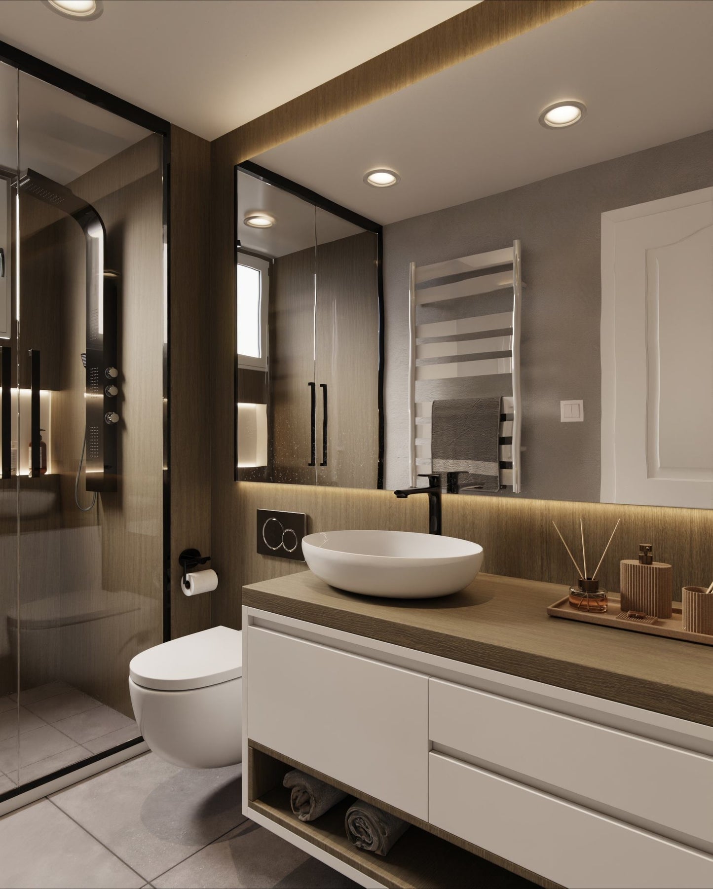 Film adhesif bois brun creme CT69 Cover Styl effet bois clair pour renovation de meubles et portes