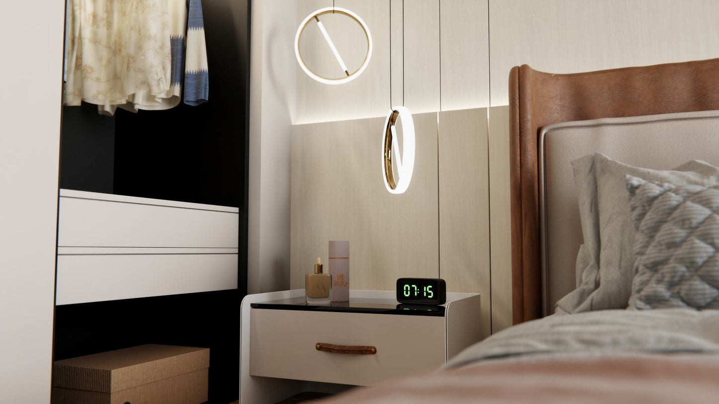 Film adhesif bois chene blanc pale AL29 Cover Styl look lumineux pour moderniser meubles et chambre