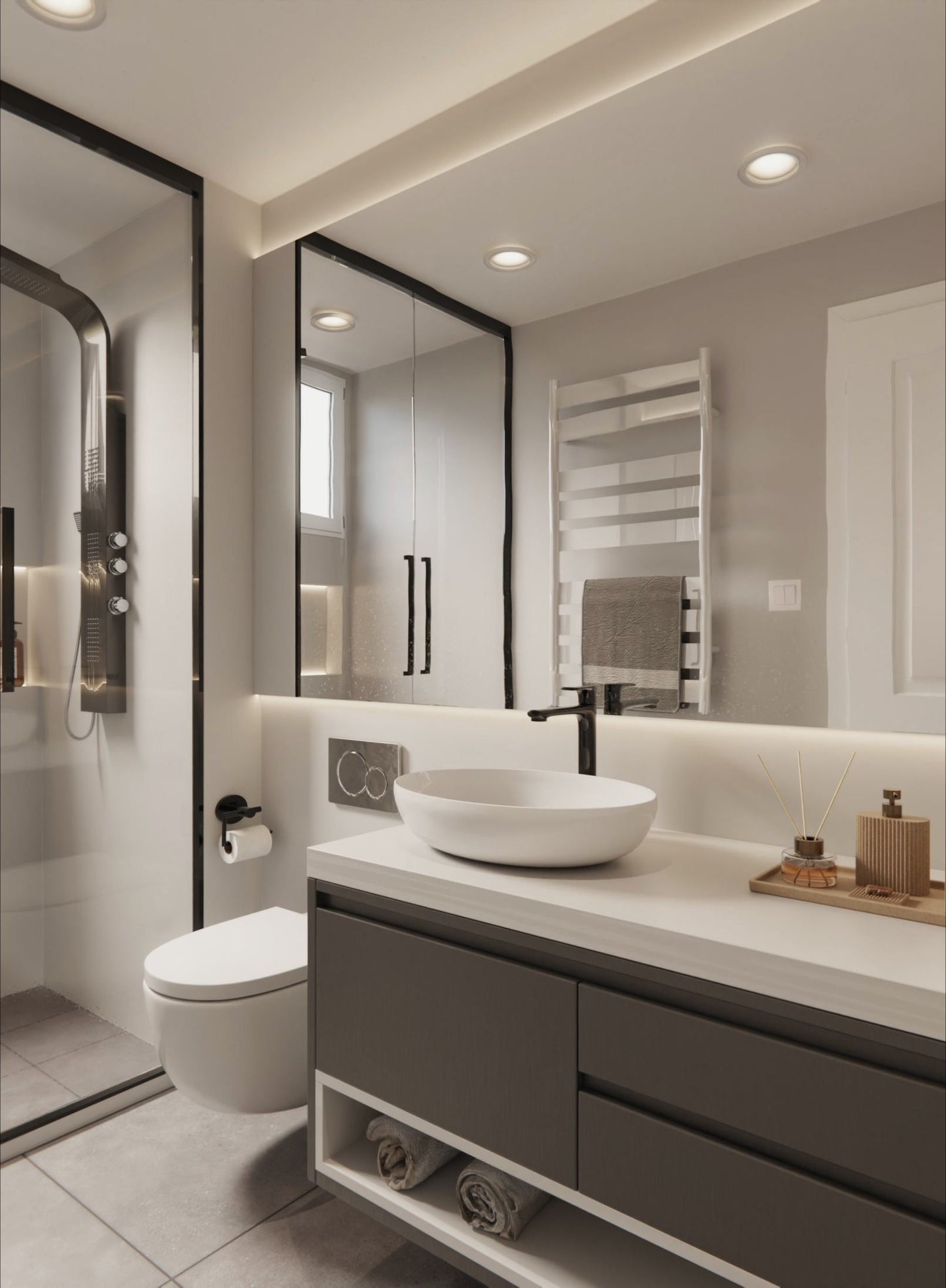 Film Cover Styl métal gris métallisé foncé, rendu industriel et profond