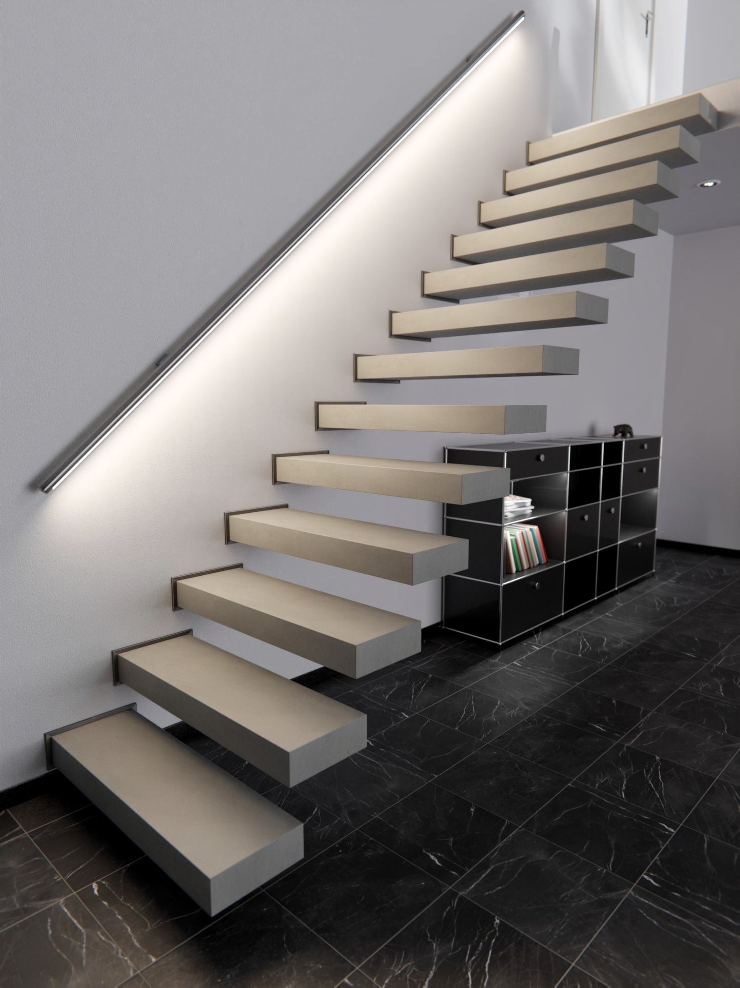 Film adhésif décoratif effet béton ciré ciment gris texturé Cover Styl U19 pour rénovation meuble mur et cuisine