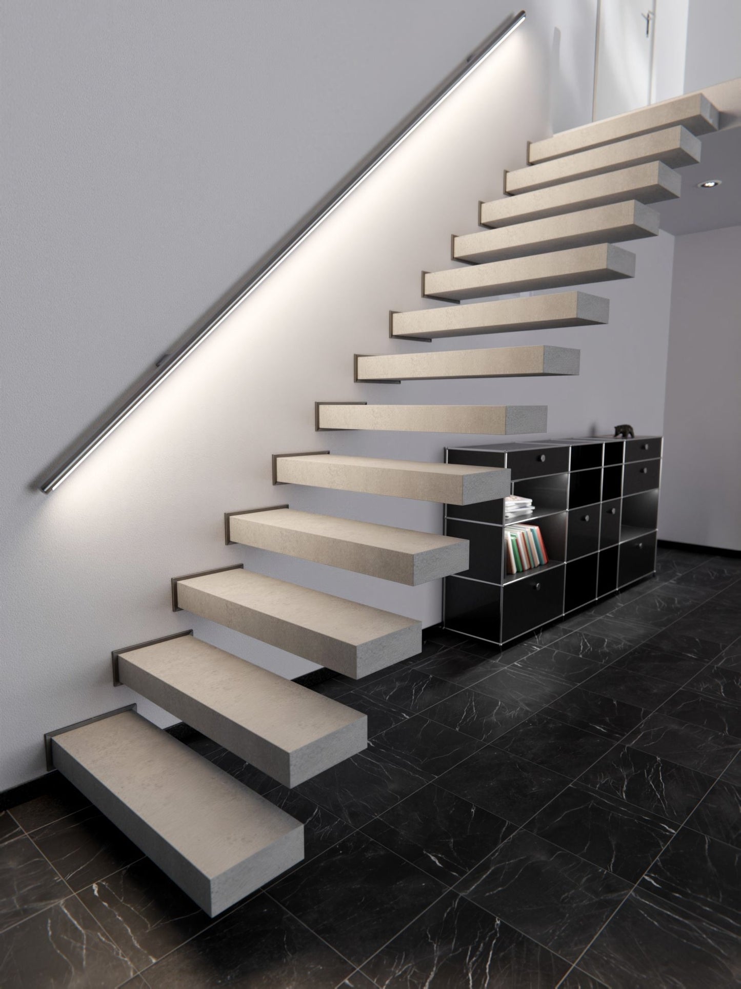 Film adhésif décoratif effet béton ciré ciment taupe texturé Cover Styl U21 pour rénovation meuble mur et cuisine