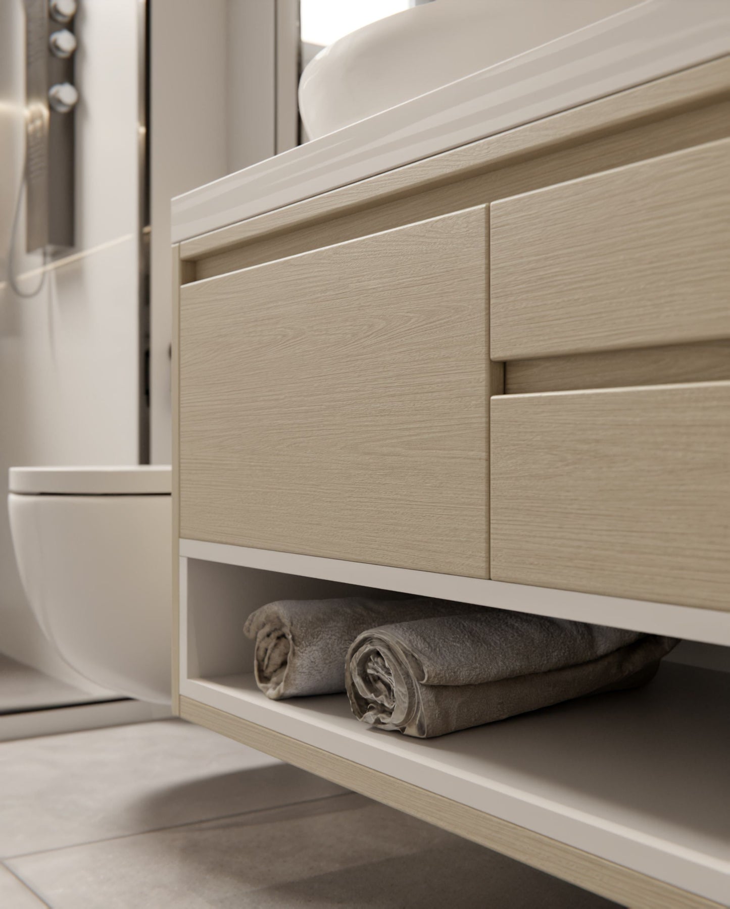 Film adhésif décoratif effet bois eucalyptus clair structuré NH75 Cover Styl - Veinage délicat et teintes douces pour meubles et portes