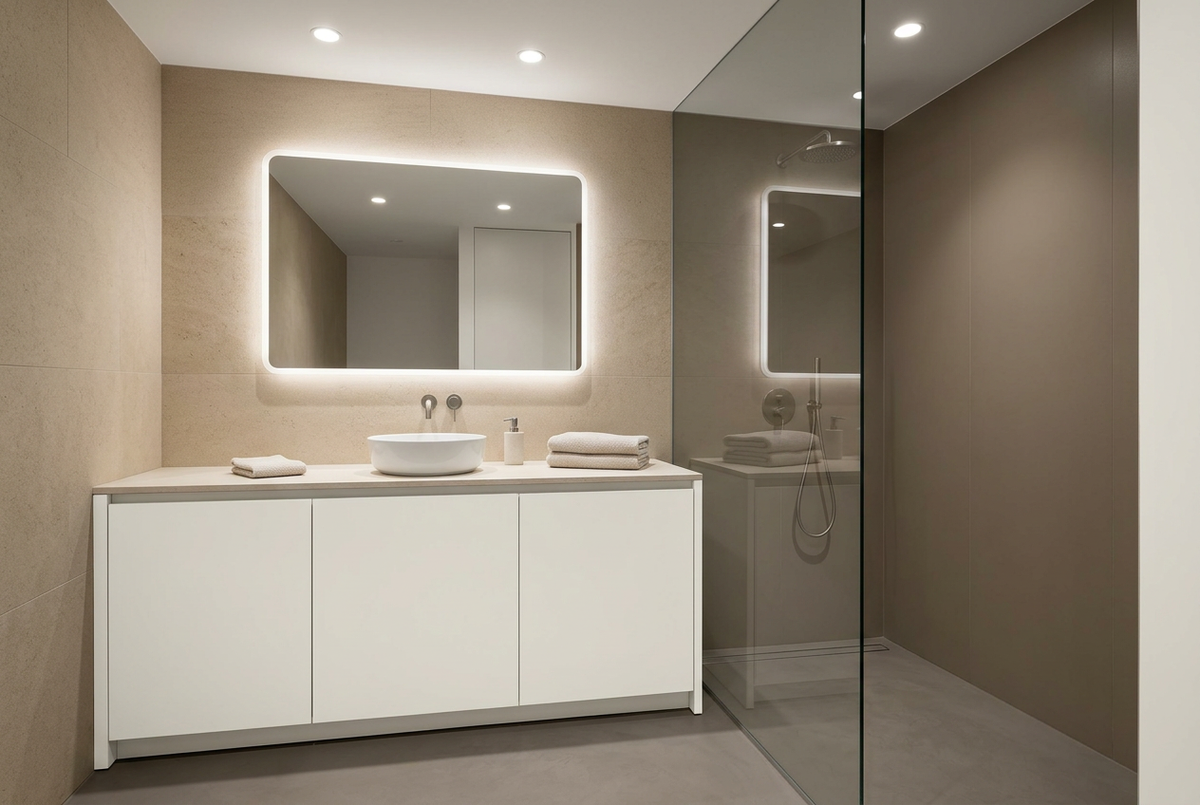 Film adhésif décoratif Cover Styl NL13 Chalk blanc cassé, finition mate pour meuble de salle de bain