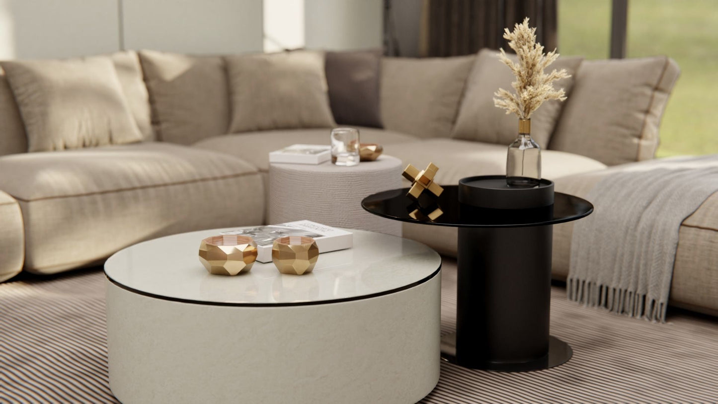 Film adhésif décoratif effet marbre crème mat Cover Styl NG04 pour rénovation de cuisine, meuble, mur et salle de bain.