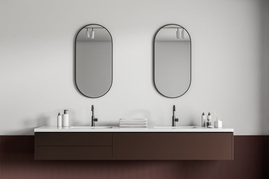 Film adhésif décoratif brun chocolat pour meuble de salle de bain – Cover Styl RM04