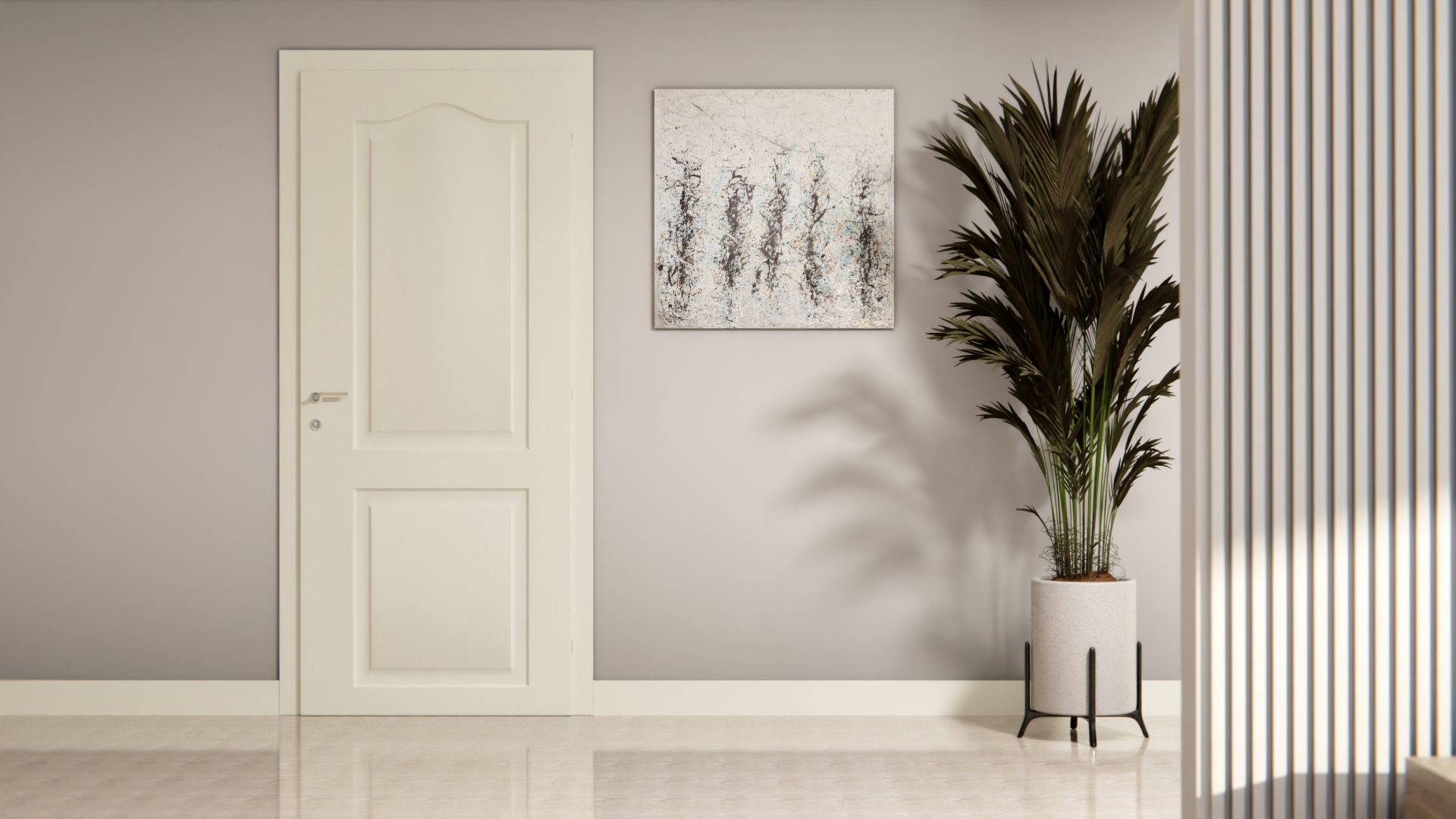 Film adhésif décoratif Cover Styl RM10 Blanc Délicat sur porte