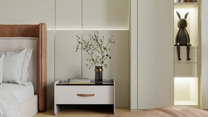 Film adhésif décoratif Cover Styl RM13 blanc albâtre sur meuble porte et mur