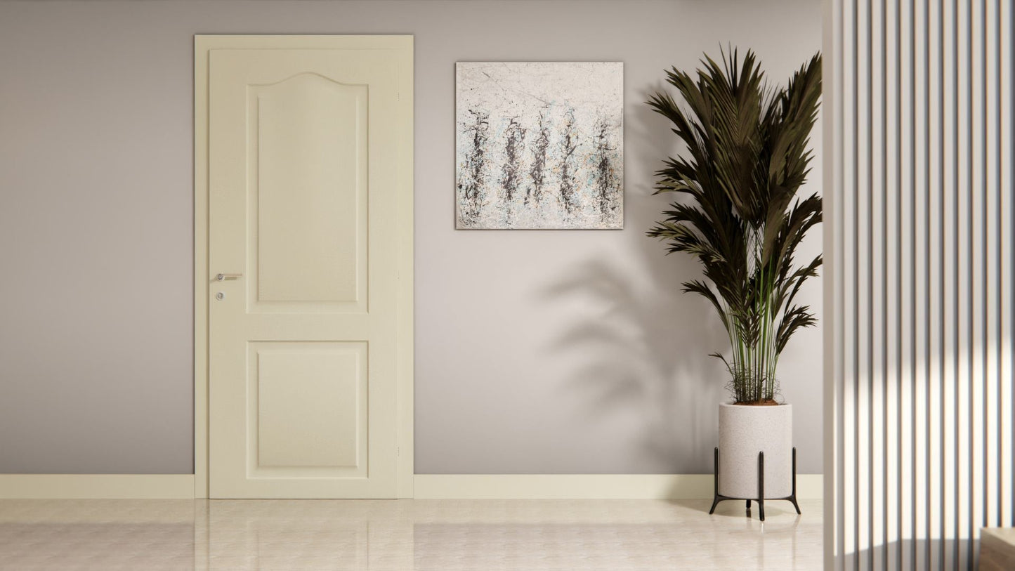Film adhésif décoratif Cover Styl RM13 blanc albâtre sur porte