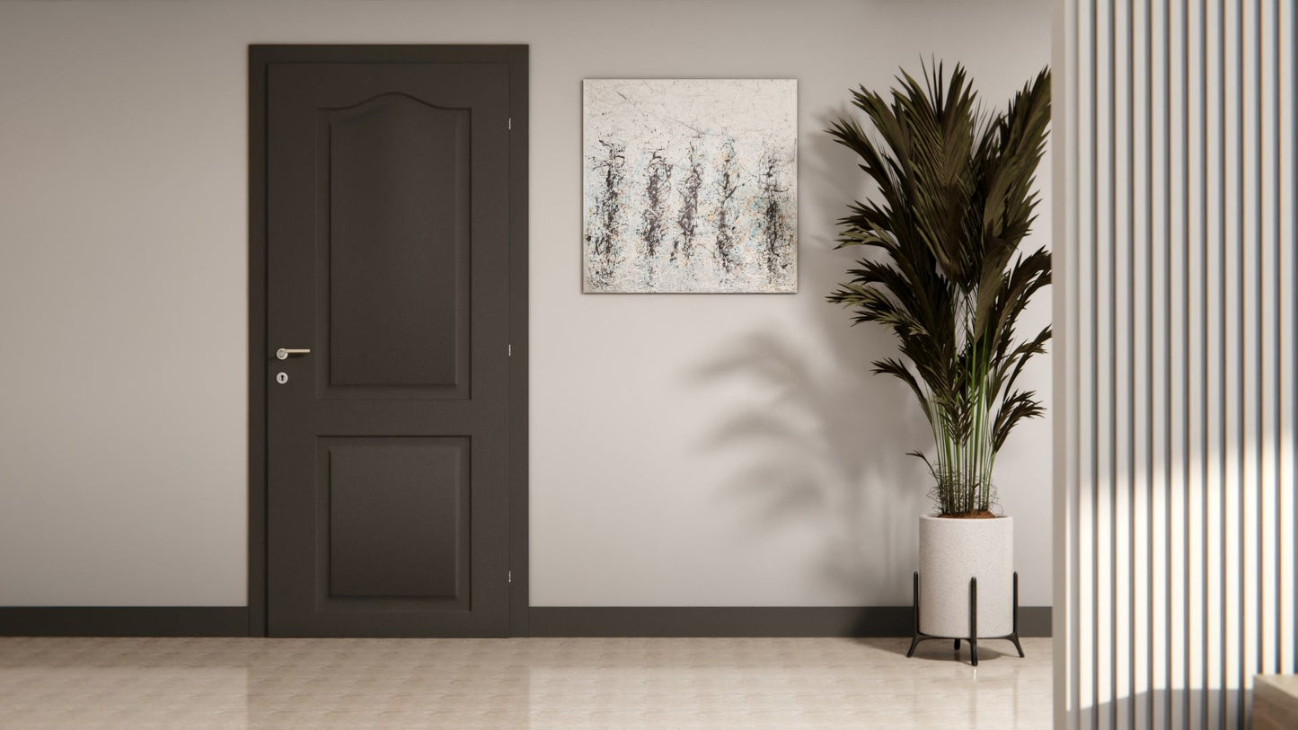 Film adhésif décoratif Cover Styl RM06 gris anthracite sur porte