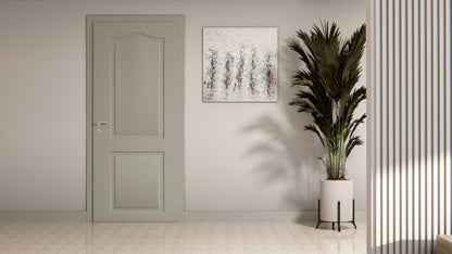 Film adhésif décoratif Cover Styl RM27 gris lunaire sur porte