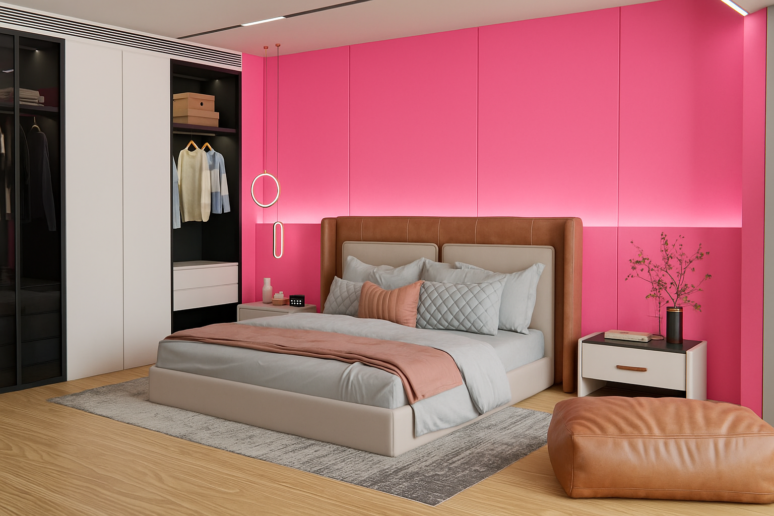 Film adhésif décoratif Cover Styl NF07 flamant rose posé sur mur