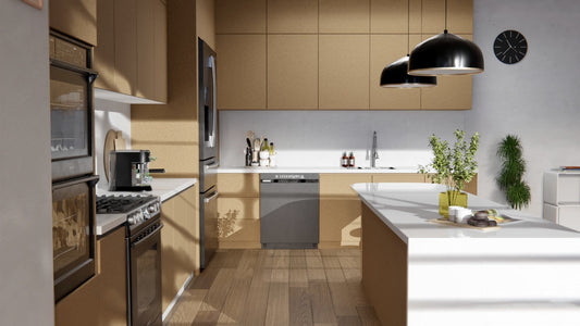 Film adhésif décoratif bois liège grain fin texturé Cover Styl WI01 pour rénovation de meuble, mur et décoration intérieure