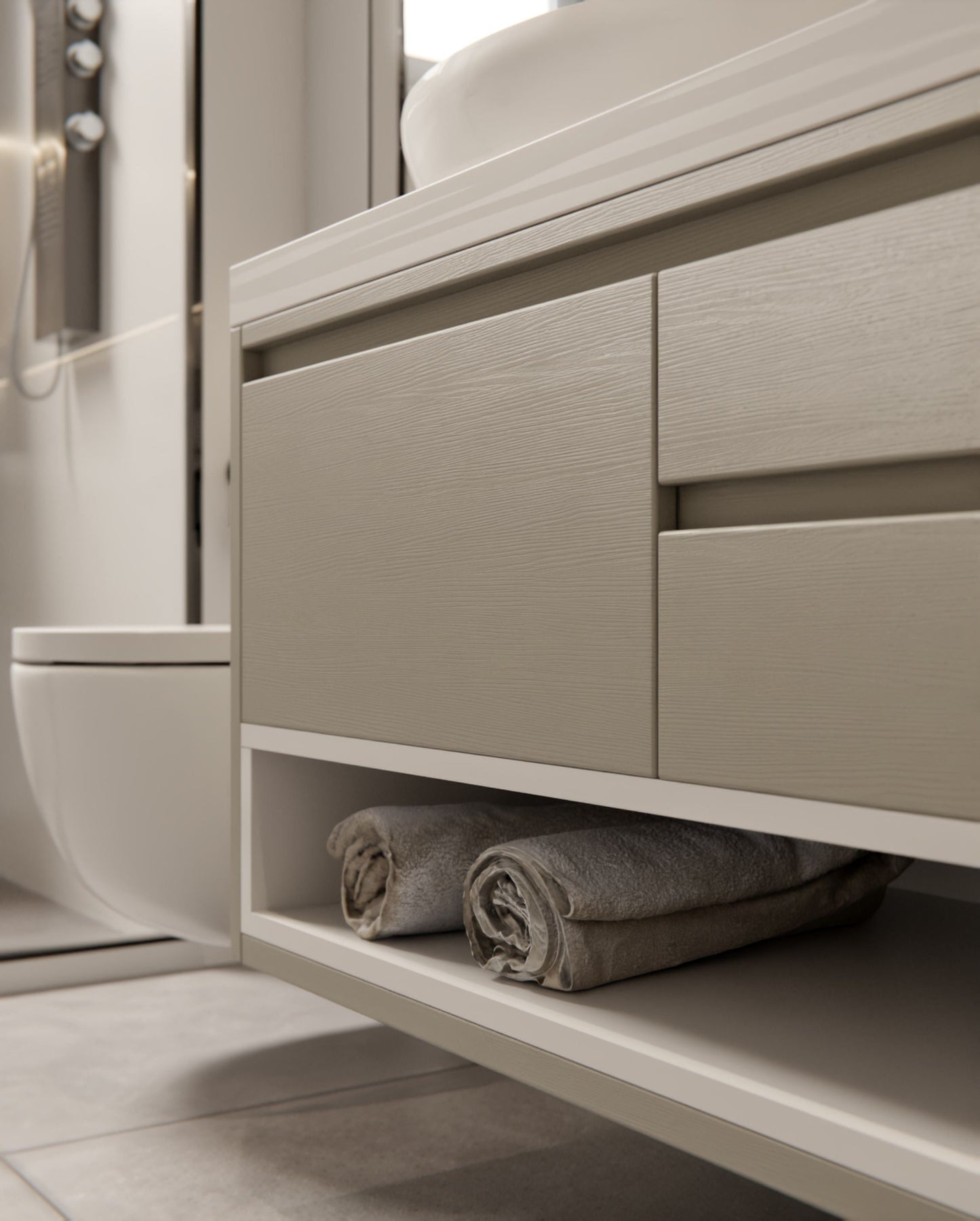 Cover Styl® – BOIS – Gris beige – NE46