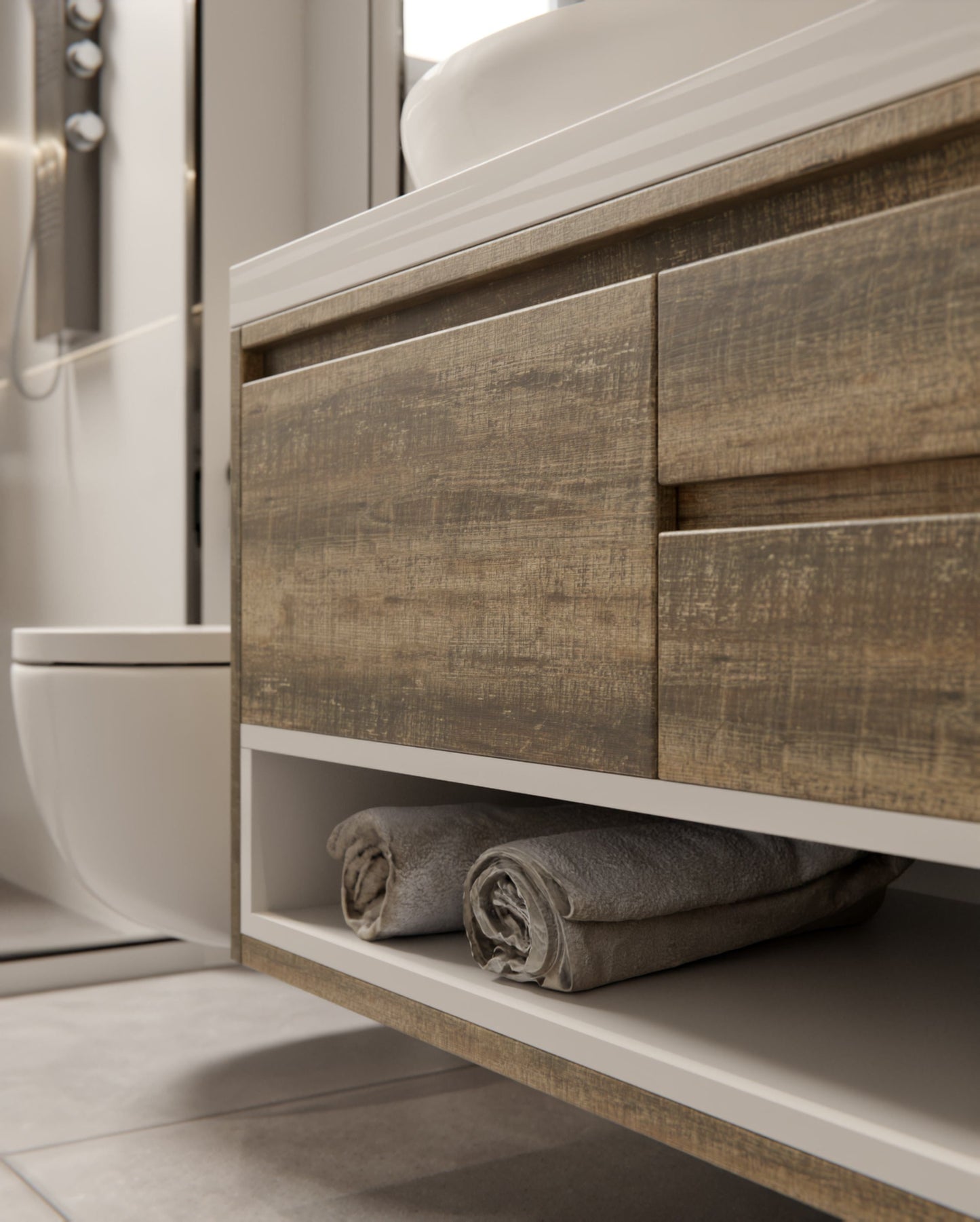 Cubierta Styl®-WOOD- Marrón madera flotante - NF83