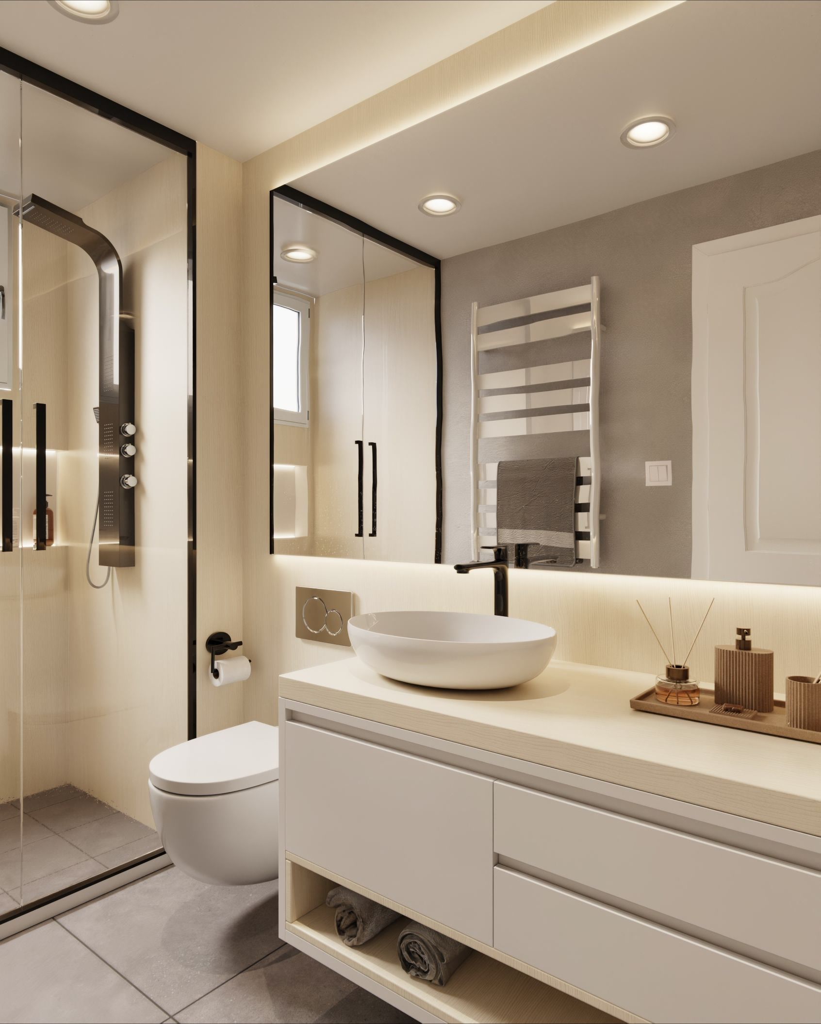 Film adhesif bois chene blanc pale AL29 Cover Styl look lumineux pour moderniser meubles de salle de bain