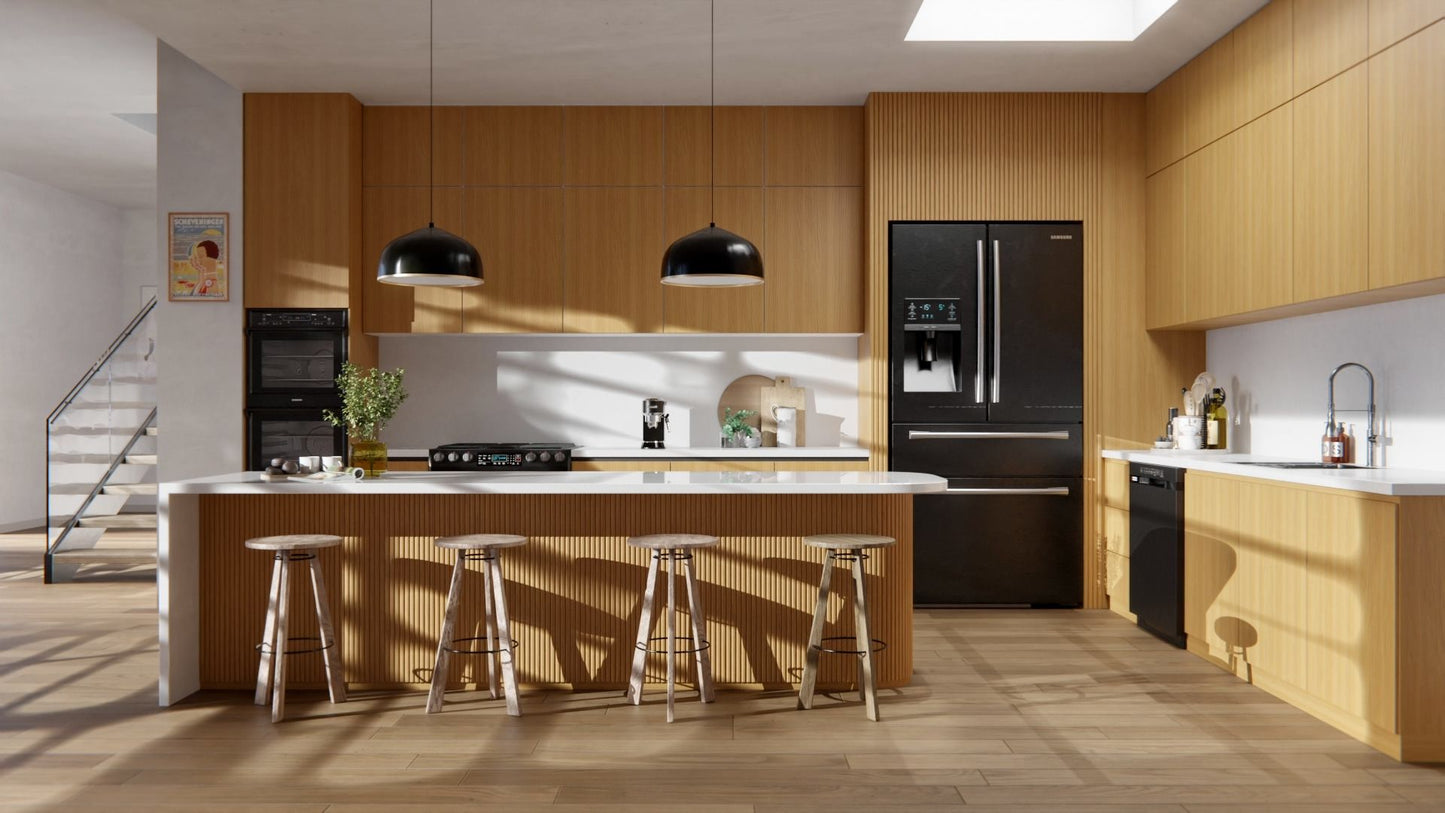 Film adhesif bois erable miel B1 Cover Styl ton dore lumineux pour moderniser meubles et cuisines