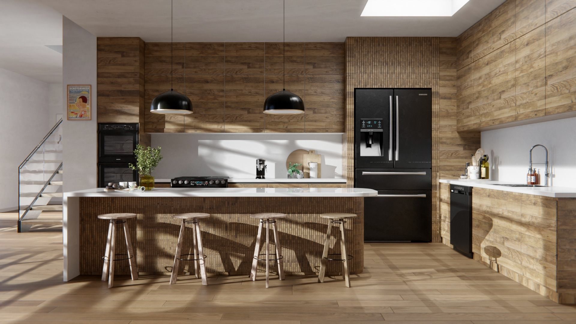 Film adhesif bois panneau bois noble H4 Cover Styl finition boisee elegante pour renovation interieur