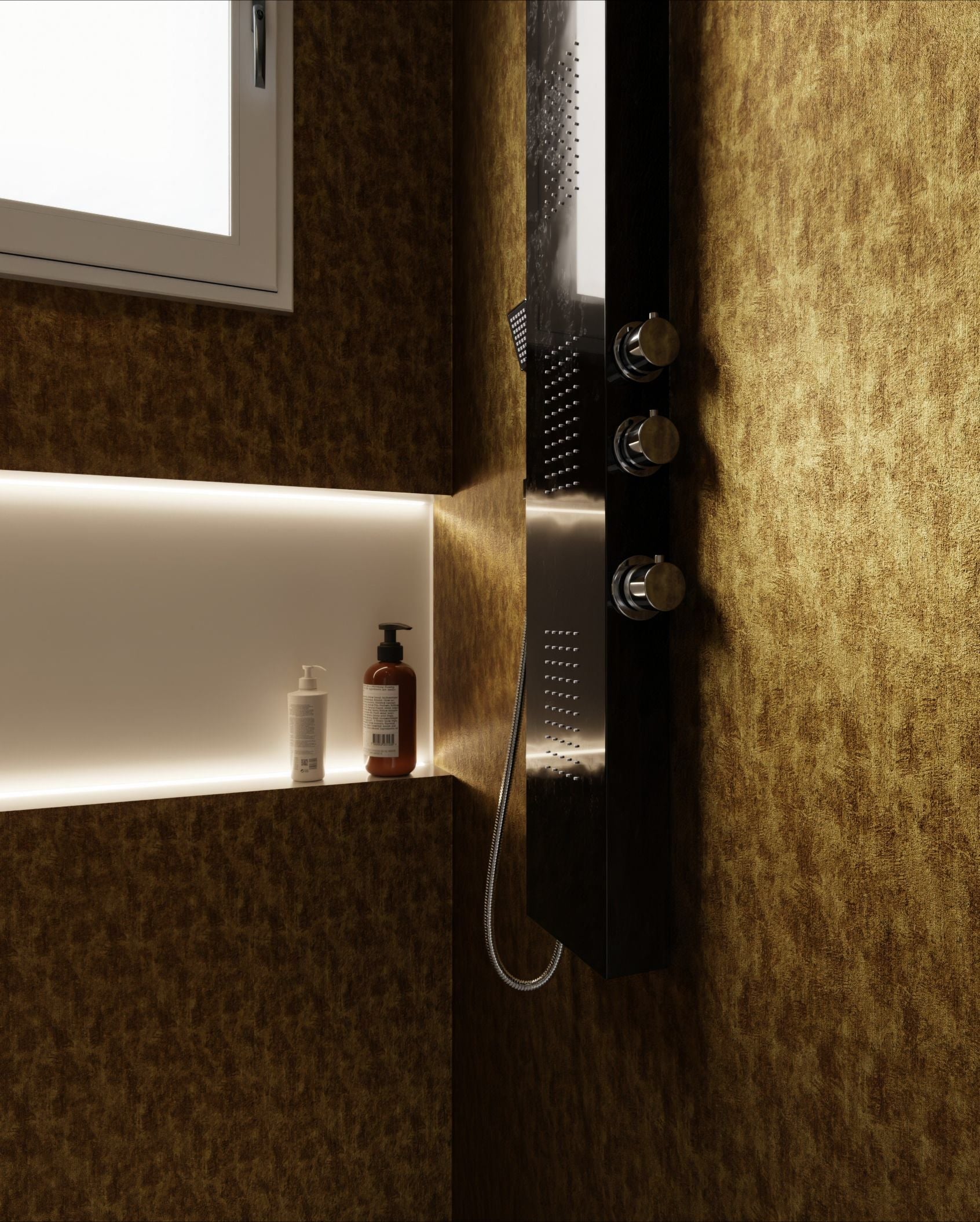 Revêtement adhésif Cover Styl métal or antique, finition vieillie et prestigieuse