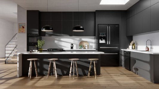 Film adhésif Cover Styl sans PVC noir profond, finition mate intense et contemporaine