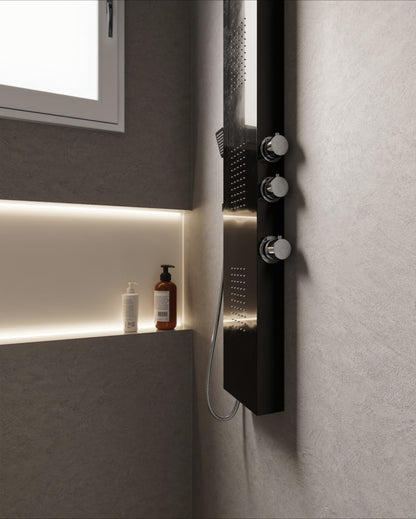 Film adhésif décoratif effet béton ciré brut foncé texturé Cover Styl NE26 pour rénovation meuble mur et cuisine
