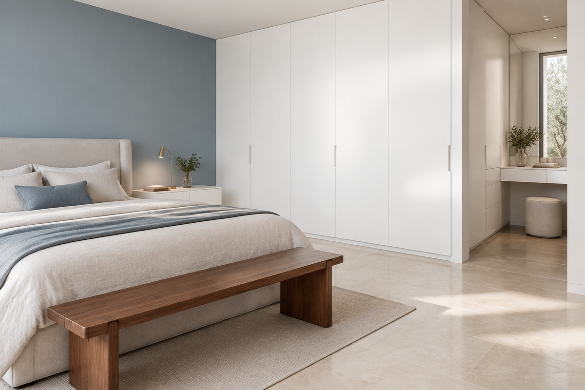 film adhésif décoratif Cover Styl NE84 blank, finition Prestige effet soie pour meubles et murs de la chambre.