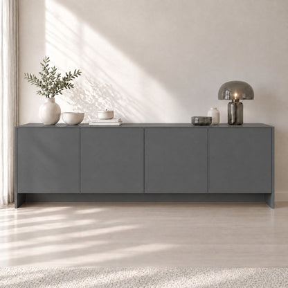 film adhésif décoratif Cover Styl NE87 Graphite gris foncé, finition Prestige effet soie pour meubles de salon