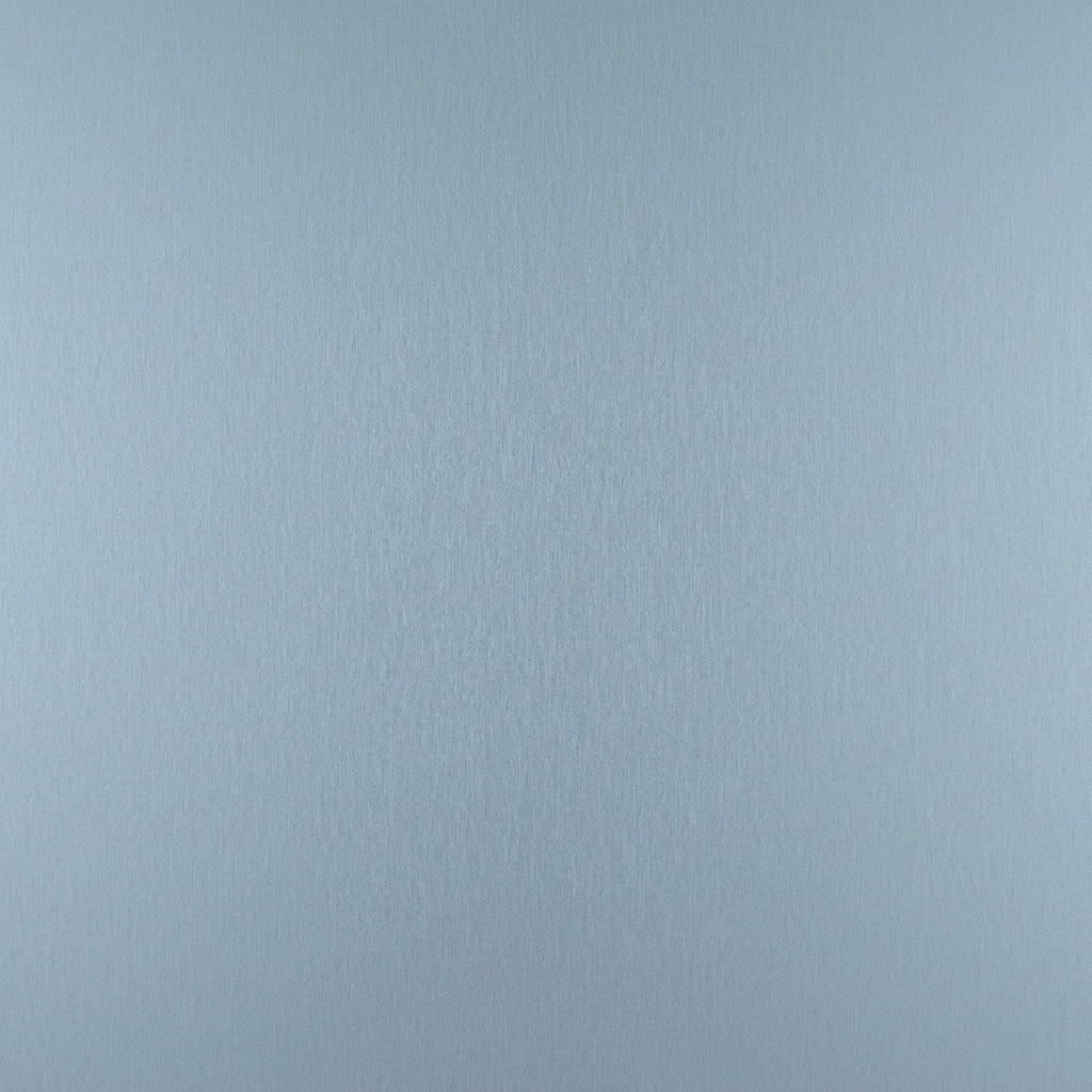 Film adhésif décoratif Cover Styl NK23 Suede Sky, couleur bleu grisé, décor effet acier brossé, finition Standard et effet de surface Métallisé pour meubles, murs et escaliers.