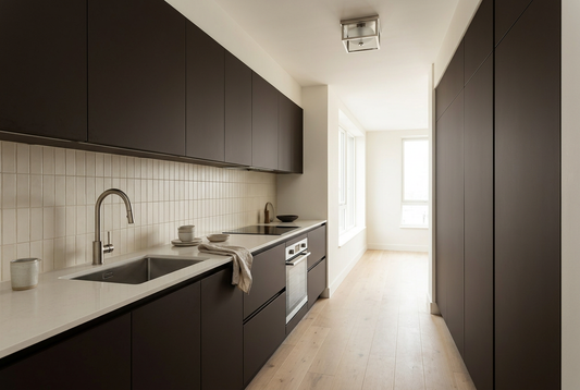 Film adhésif décoratif Cover Styl NL11 Coffee brun foncé, finition Standard mate pour façades de cuisine