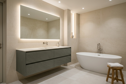 Film adhésif décoratif Cover Styl NL17 Charbon de quartz, décor minéral gris charbon aux nuances discrètes et finition Standard mate pour meubles de salle de bain.
