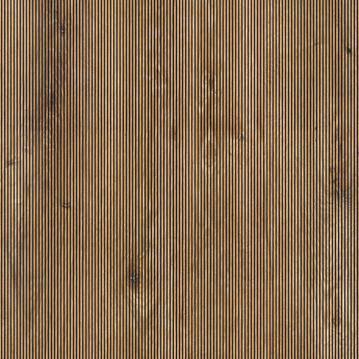 Film adhésif décoratif Cover Styl NL32 Slim Gold, décor bois brun doré à fines lignes longitudinales et finition Prestige mate pour meubles et murs

