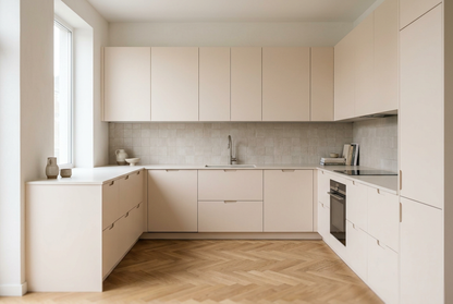 Film adhésif décoratif Cover Styl NL44 Luna Dust beige clair, finition mate pour façades de cuisine