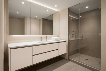 Film adhésif décoratif Cover Styl NL44 Luna Dust beige clair, finition mate pour meubles de salle de bain