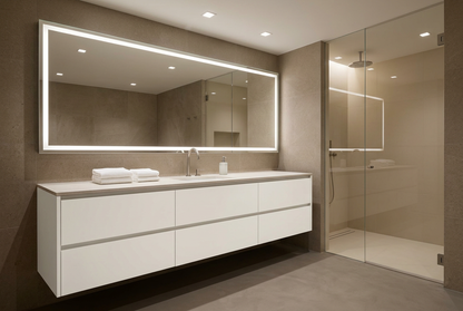Échantillon du film adhésif décoratif Cover Styl NL45 Cotton blanc, finition Standard mate pour meubles de salle de bain.
