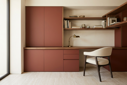 Film adhésif décoratif Cover Styl NL46 Terracotta rouge terre cuite, finition Standard mate pour meubles de bureau