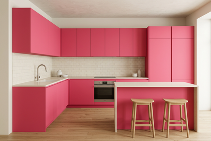 Film adhésif décoratif Cover Styl NL Guava rose corail finition mate pour façades de cuisine