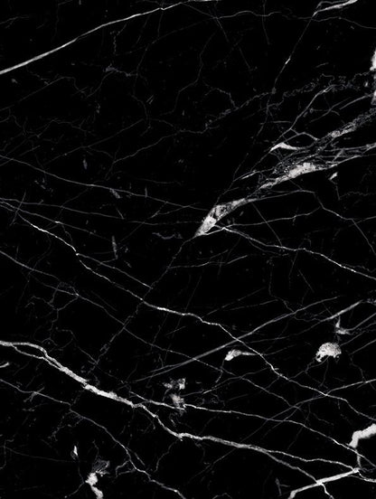 Film adhésif décoratif haute résistance pierre marbre noir Nero Marquina Cover Styl HR-U50 pour rénovation de cuisine, plan de travail, mur et salle de bain