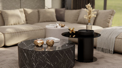Film adhésif décoratif haute résistance pierre marbre noir Nero Marquina Cover Styl HR-U50 pour rénovation de cuisine, plan de travail, mur et salle de bain
