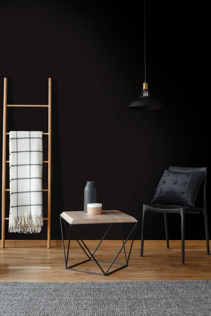  Film adhésif décoratif Cover Styl J5 noir laqué posé sur mur