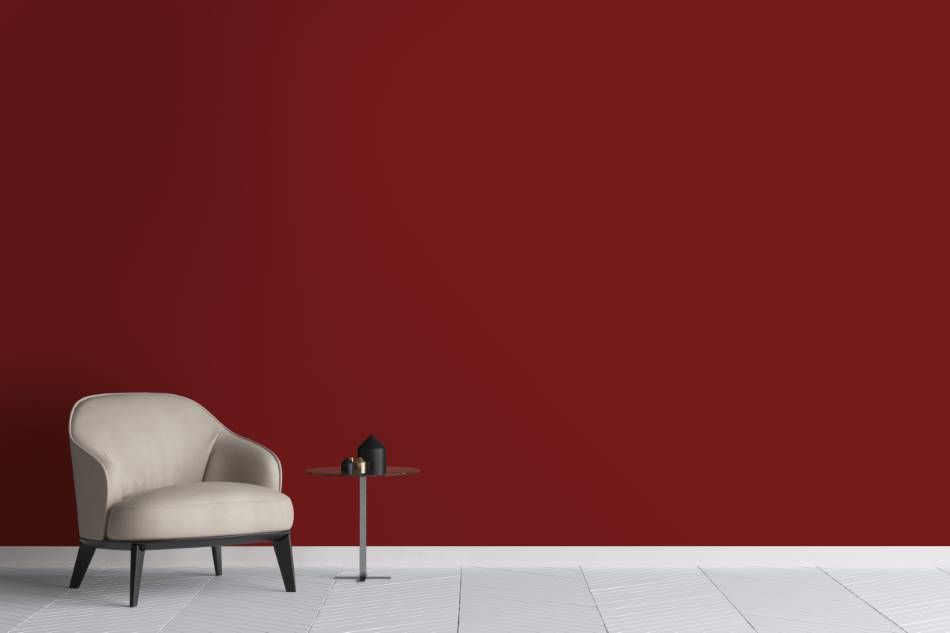 Film adhésif décoratif Cover Styl L2 rouge piment sur mur