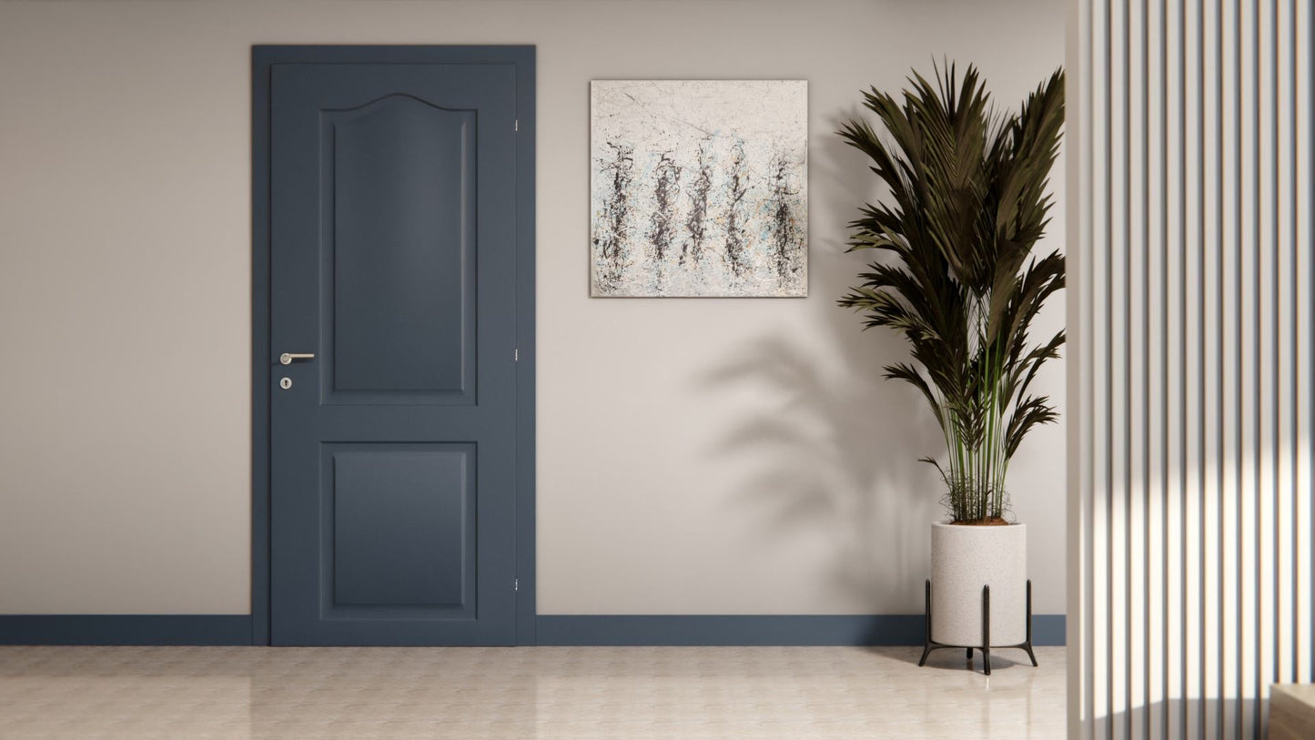  Film adhésif décoratif Cover Styl M6 bleu acier sur porte