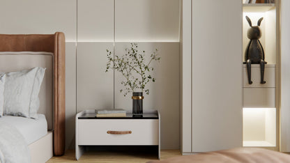 Film adhésif décoratif Cover Styl M7 beige sable côtier sur dressing