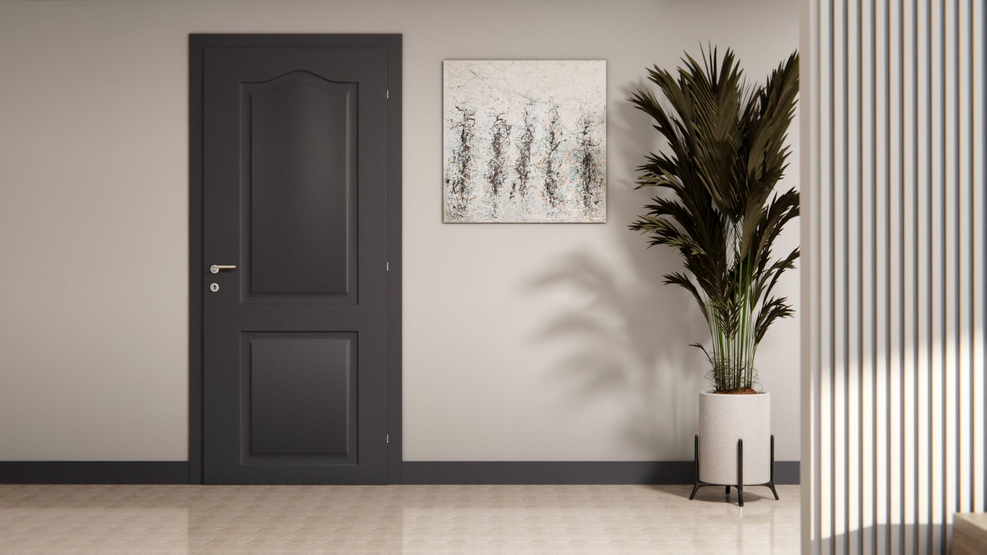 Film adhésif décoratif Cover Styl M9 bleu nuit sur porte