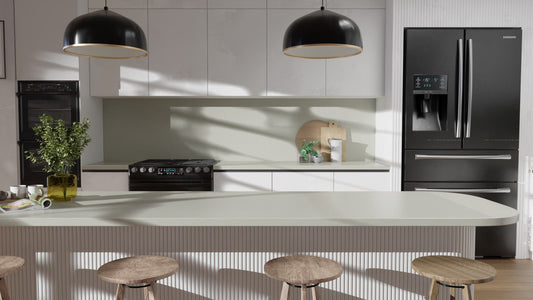 Film adhésif décoratif effet marbre crème mat Cover Styl NG04 pour rénovation de cuisine, meuble, mur et salle de bain.
