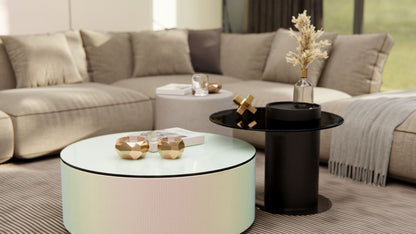 Film adhésif décoratif effet métal irisé Aurora Prestige holographique Cover Styl AU02 pour rénovation de cuisine, meuble, mur et salle de bain.