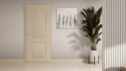 Film adhésif décoratif Cover Styl NE78 sable cordé beige sur porte