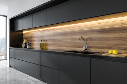  Film adhésif décoratif Cover Styl NE81 noir charbon sur façades de cuisine