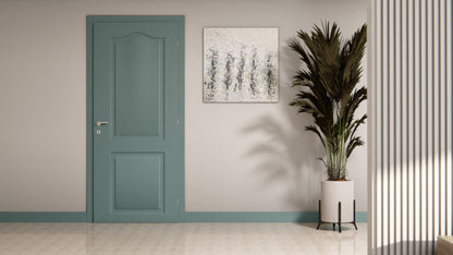 Film adhésif décoratif Cover Styl NF06 blues posé sur porte
