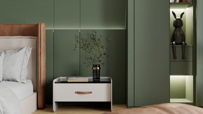 Film adhésif décoratif Cover Styl NH08 vert forêt sur dressing 